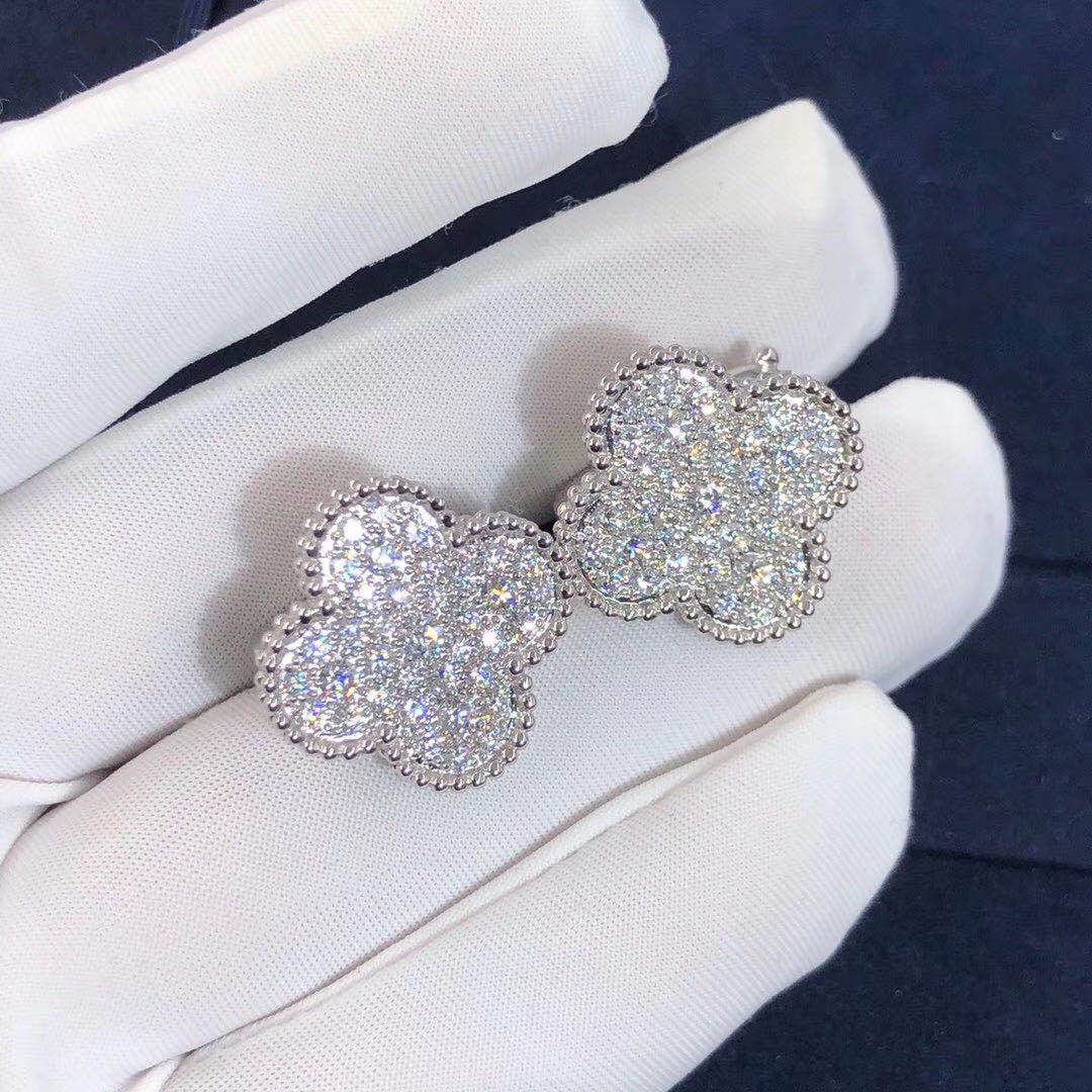 van cleef and arpels diamond earrings